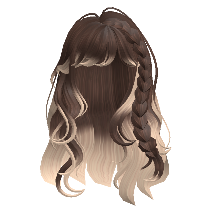 Braided Messy Waves Brown To Blonde Roblox