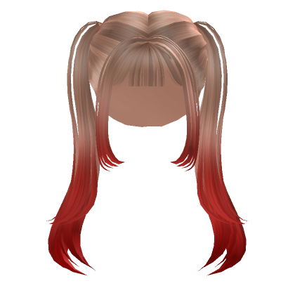 Blonde W Red Anime Celebrity Pigtails Roblox
