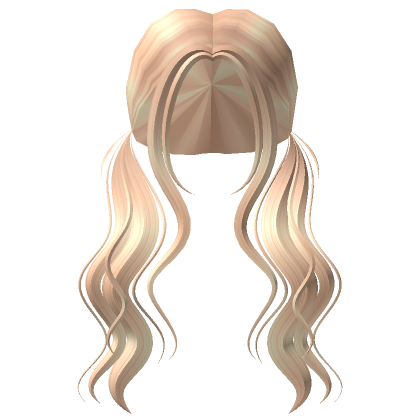 Flowy Low Pigtails In Blonde Roblox