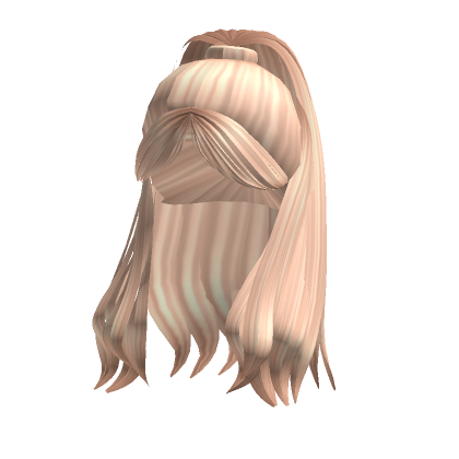 Wavy Half Up Half Down Ponytail In Blonde Roblox