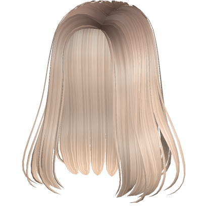 Long Straight Side Part Blonde Roblox