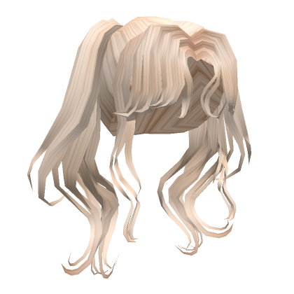 Aesthetic Flowy Anime Pigtails Hair In Blonde Roblox