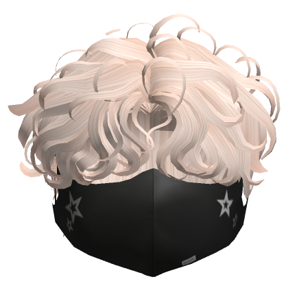 Curly Middle Part W Mask In Blonde Roblox