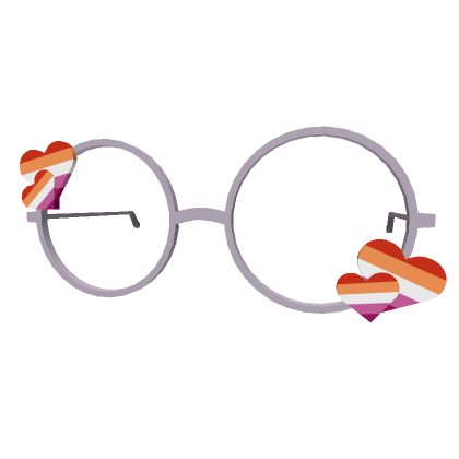 Pride Heart Glasses Lesbian Roblox Item Rolimon S