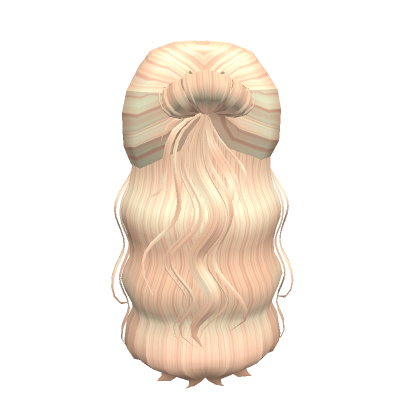 Classy Half Up Hair W Bun In Blonde Roblox