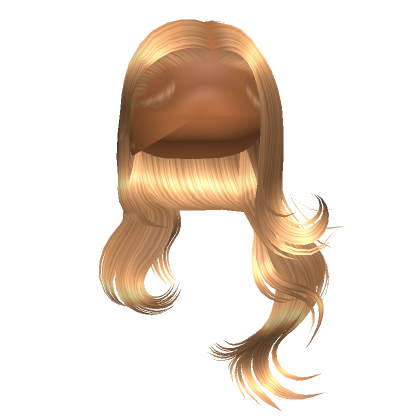 Flowy Middle Part In Blonde Roblox
