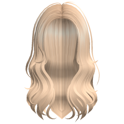 Long Wavy Middle Part Blonde Roblox