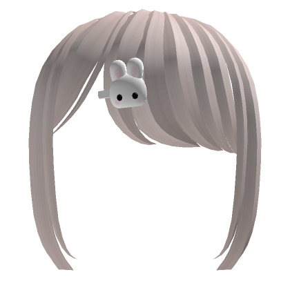 Bangs W Bunny Clip Blonde Roblox
