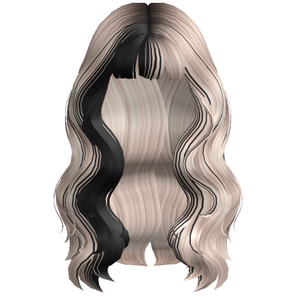 Blunt Two Tone Waterfall Waves In Blonde Black Roblox