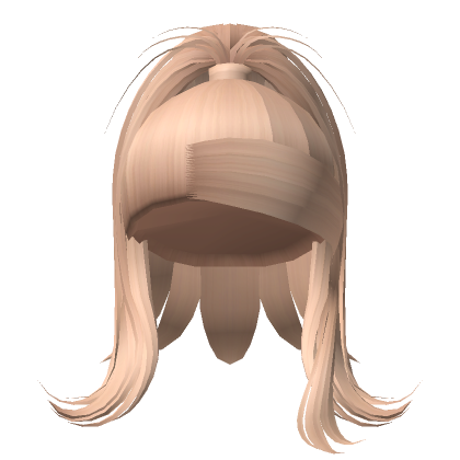 Wispy Side Swoop High Ponytail Blonde Roblox
