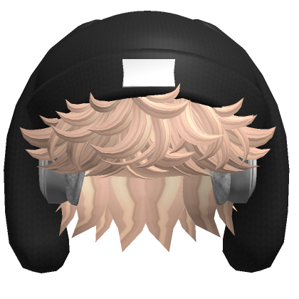 Grunge Mullet W Black Bunny Beanie In Blonde Roblox