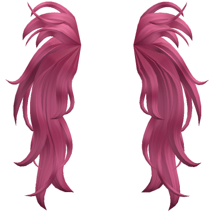 Messy Pigtail Extensions In Hot Pink Roblox