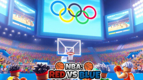 THE GAMES OLYMPICS NBA Red VS Blue Basketball Roblox