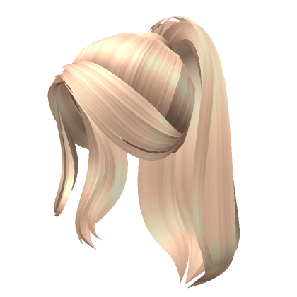 Cutesy Up Do With Loose Strands In Blonde Roblox