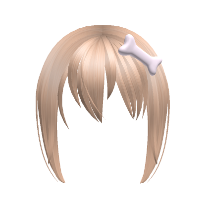 ୨୧ kawaii pup emo messy bangs blonde Roblox