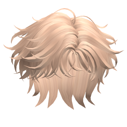 Messy Parted Light Bangs Hair Blonde Roblox
