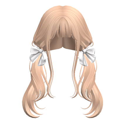 Low Pigtails With Ribbons Blonde S Code Price RblxTrade
