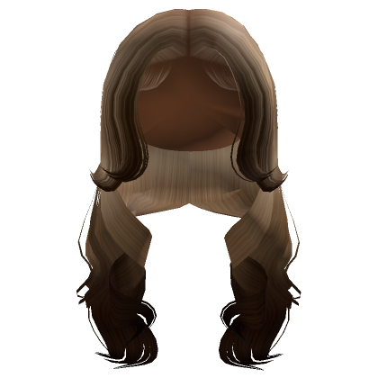 Middle Part Blowout Blonde To Brown Ombre Roblox