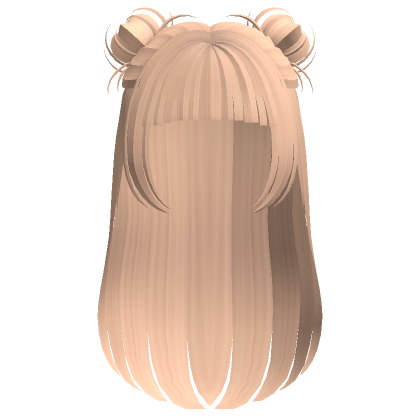 Straight Blonde Hair With Messy Buns Roblox