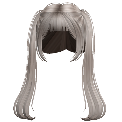 Long Anime TwinTails W Bnags Ash Blonde Roblox