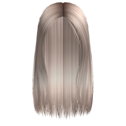 Sleek Chic Middle Part In Platinum Blonde Roblox