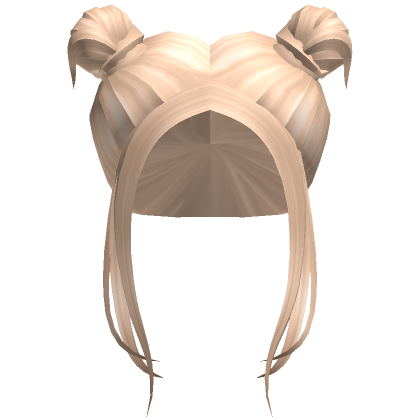 Cute Double Bun Hair In Blonde Roblox
