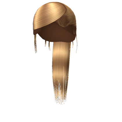 퓖 Blonde Sleek Swoop Ponytail Weave Roblox