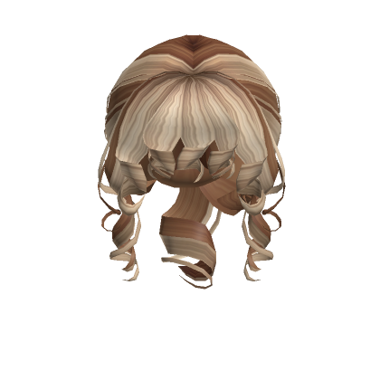 Low Curly Locks Bun In Light Brown Blonde Roblox