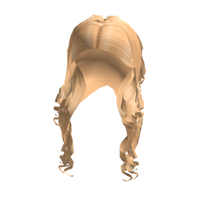 Blonde Half Up Curls Roblox