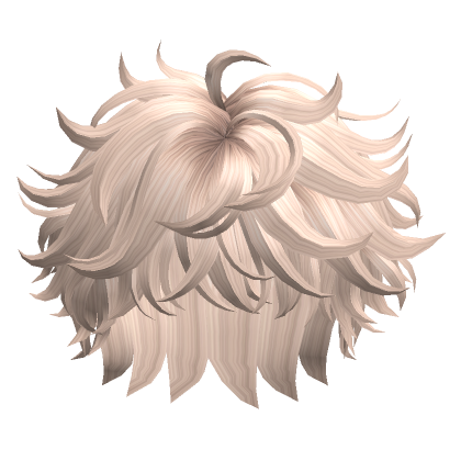 Fluffy Messy Hair Platinum Blonde Roblox