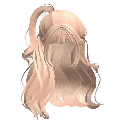 Voluminous Half Up Half Down Blonde Roblox Item Rolimon S
