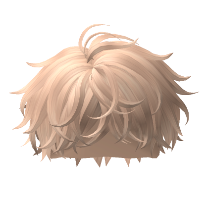 Messy Fluffy Hairstyle Blonde Roblox