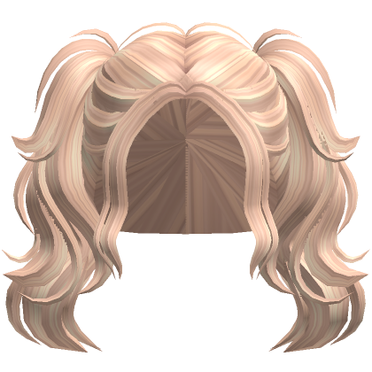 Messy Wavy Pigtails In Blonde Roblox