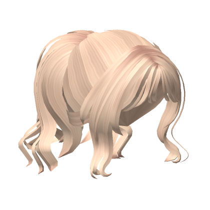 Messy Anime Fluffy Ponytail Blonde Roblox