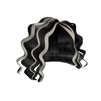 Short Sassy Curls In Black W Blonde Streaks Roblox