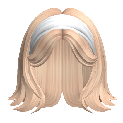 Soft Short Headband Hair In Blonde Roblox