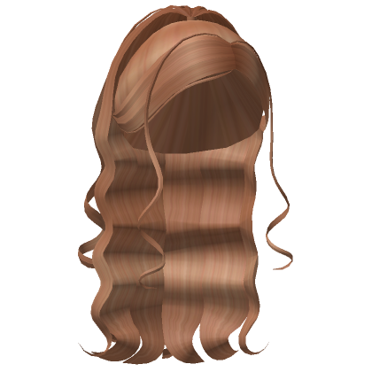 Dirty Blonde Fluffy High Curled Ponytail Roblox