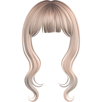 Long Wavy Bangs Platinum Blonde Roblox