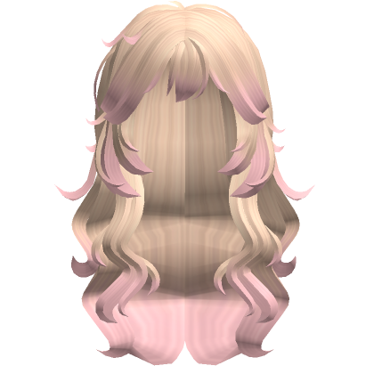 Wavy Grunge Messy Cute Hair Blonde To Pink Roblox