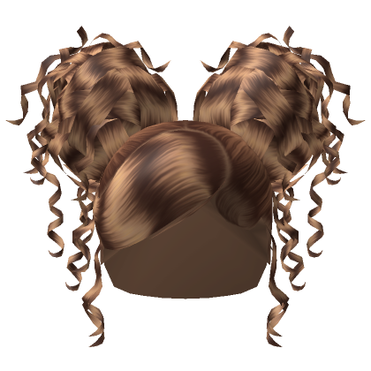 Curly Blonde Messy Double Buns Roblox