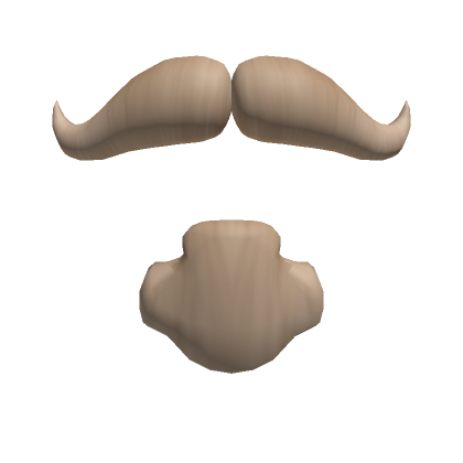 Blonde Van Dyke Mustache Roblox