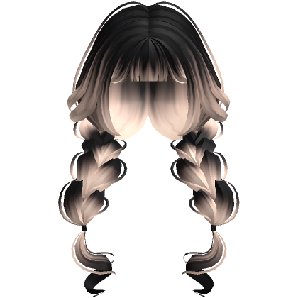 Two Tone Cottage Core Doll Braids Black Blonde Roblox Item