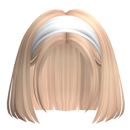 Straight Short Headband Hair In Blonde Roblox