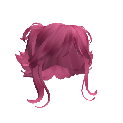 Y K Grunge Messy Layered Lush Pigtails Hot Pink Roblox