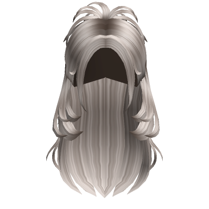 Grunge Long Messy Ponytail Ash Blonde Roblox