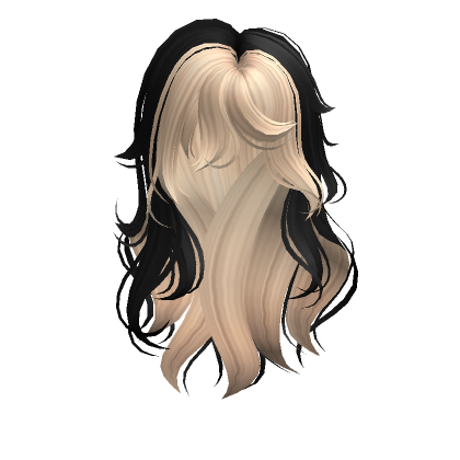 Wispy Messy Wolfcut Black Blonde Roblox
