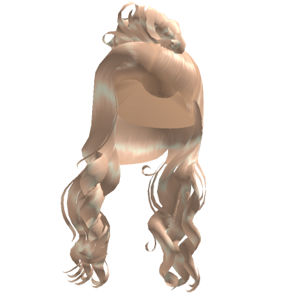 Blonde Voluminous Curly Bun D Side Part Roblox