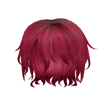 Wolf Cut Styled Hair Hot Pink Roblox