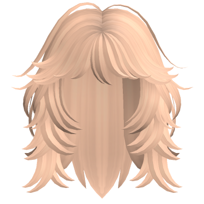 Fluffy Wolf Cut Blonde Roblox