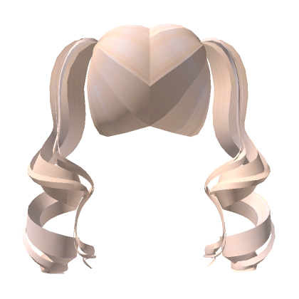 Blonde Cute Curly Anime Pigtails Roblox